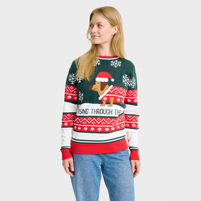 Dashing Around Christmas Sweater – Women