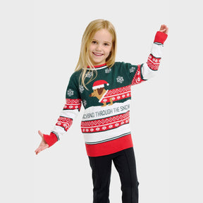 Dashing Around Christmas Sweater – Kids
