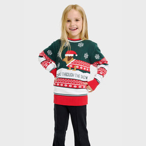 Dashing Around Christmas Sweater – Kids
