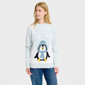 Cute Penguin Christmas Sweater – Women