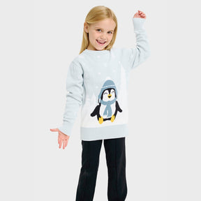 Cute Penguin Christmas Sweater – Kids
