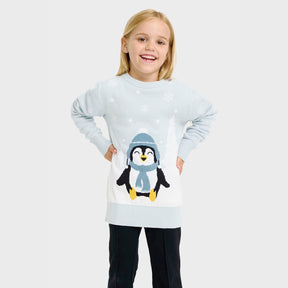 Cute Penguin Christmas Sweater – Kids