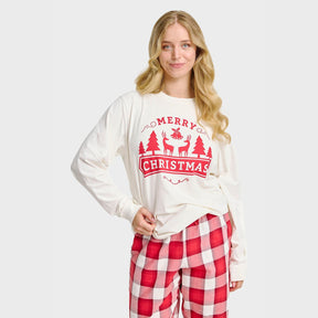 The Merry Christmas Pajama Top – Women