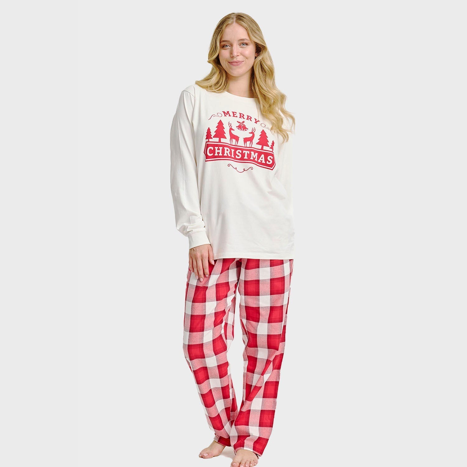 The Merry Christmas Pajama Top – Women