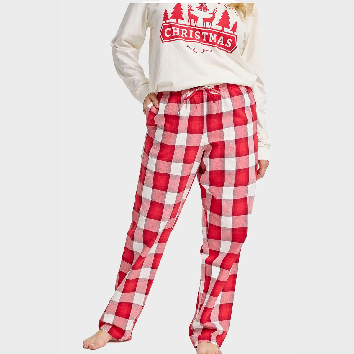 Flannel Christmas Pants – Women