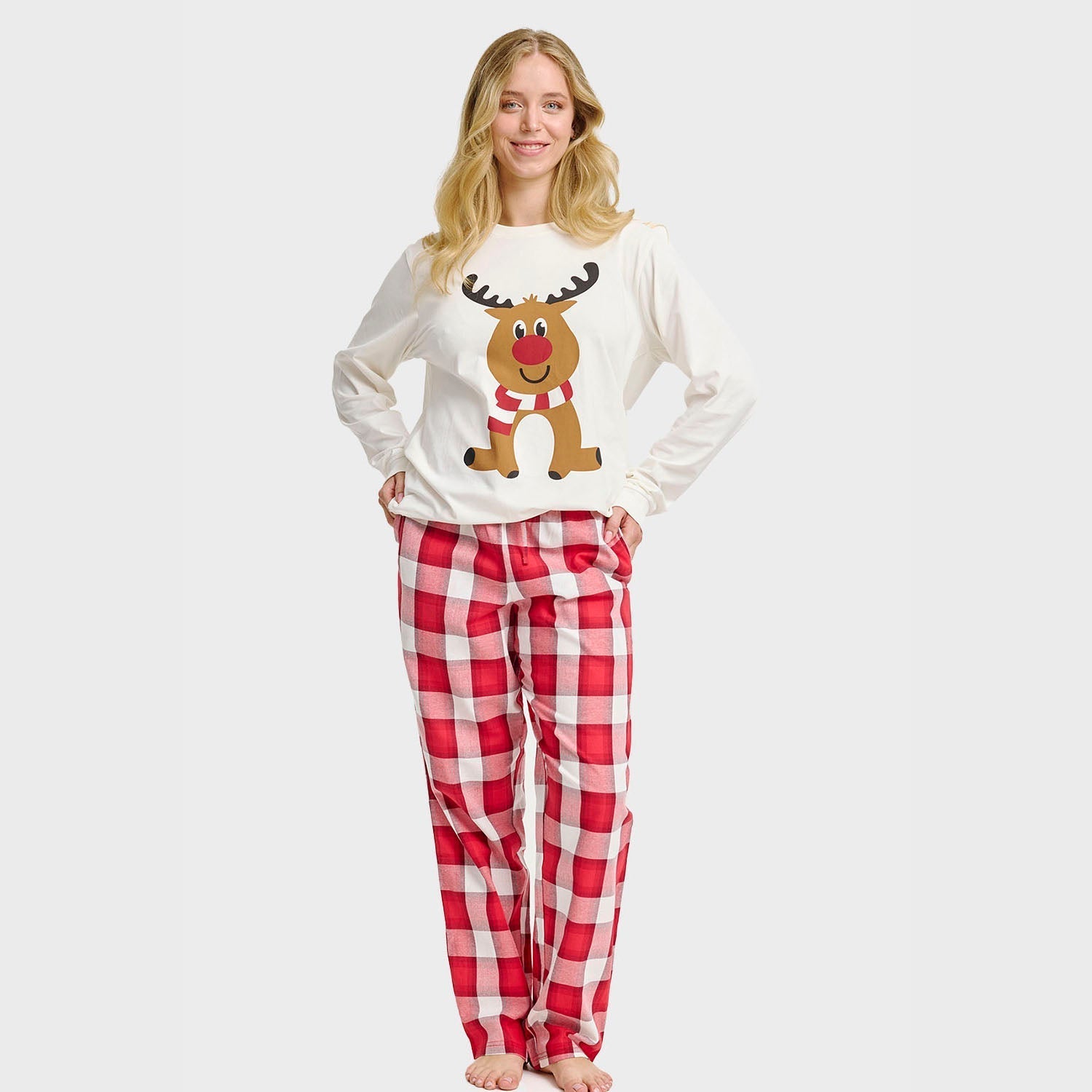 The Reindeer Pajama Top – Women