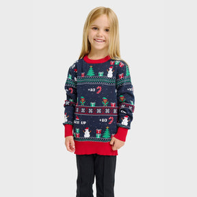 Vintage Gaming Christmas Sweater – Kids