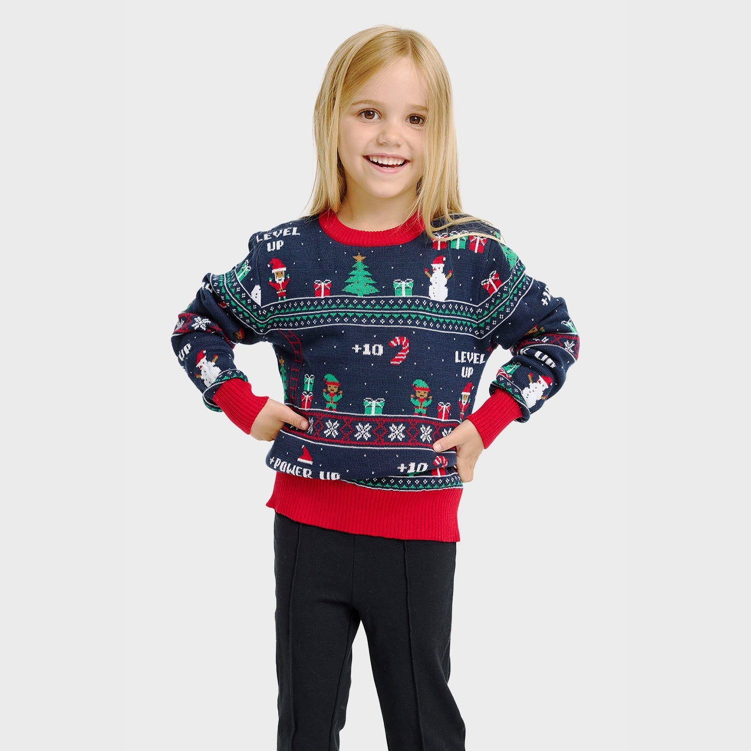 Vintage Gaming Christmas Sweater – Kids