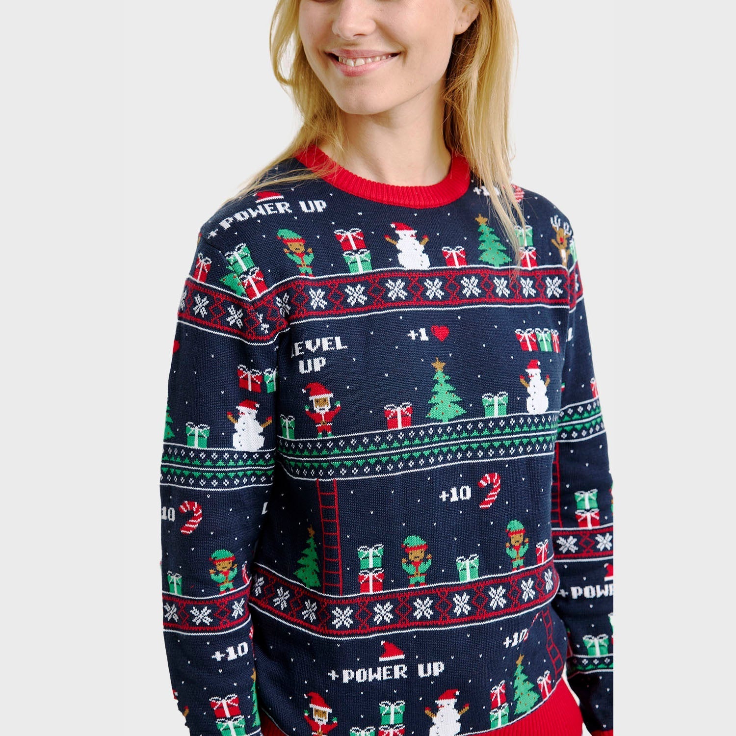 Vintage Gaming Christmas Sweater – Women