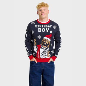The Birthday Boy Christmas Sweater – Men