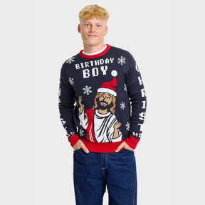 The Birthday Boy Christmas Sweater – Men