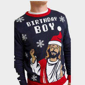 The Birthday Boy Christmas Sweater – Men