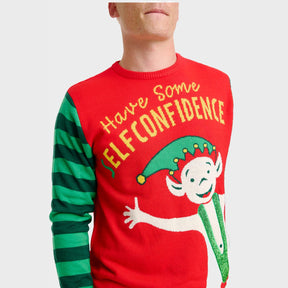 Elf Confidence Christmas Sweater – Men