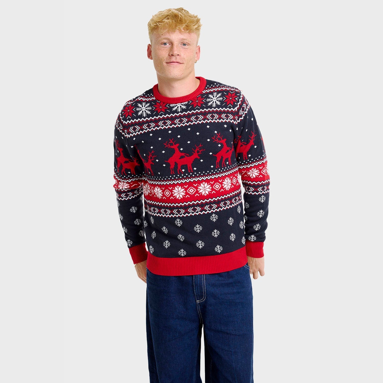 The Mischievous Reindeer Christmas Sweater - Men