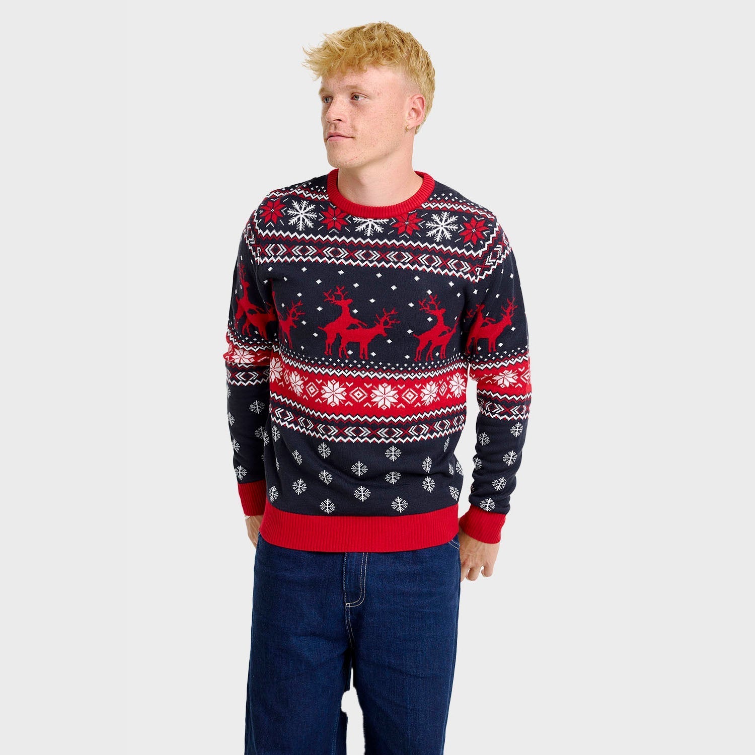 The Mischievous Reindeer Christmas Sweater - Men