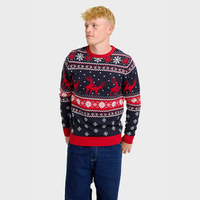 The Mischievous Reindeer Christmas Sweater - Men