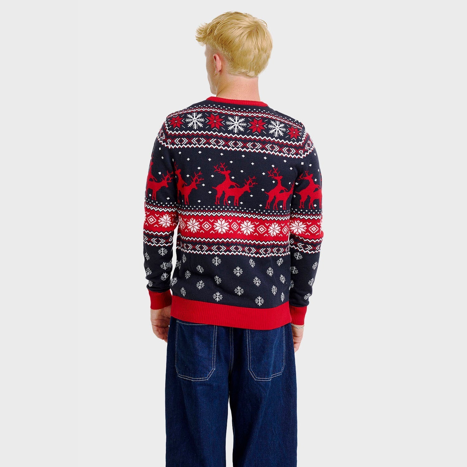 The Mischievous Reindeer Christmas Sweater - Men