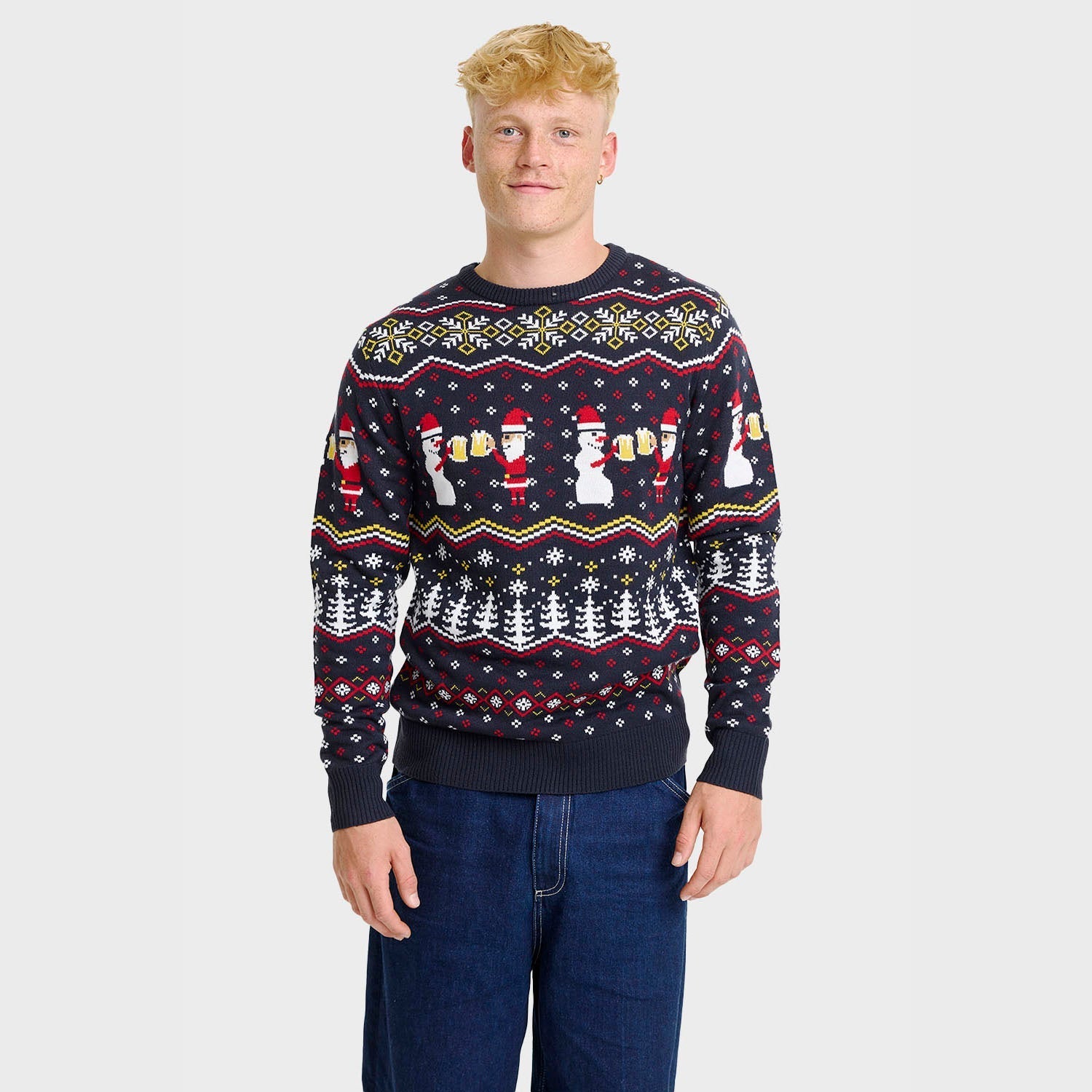 Cheers Santa Christmas Sweater - Men