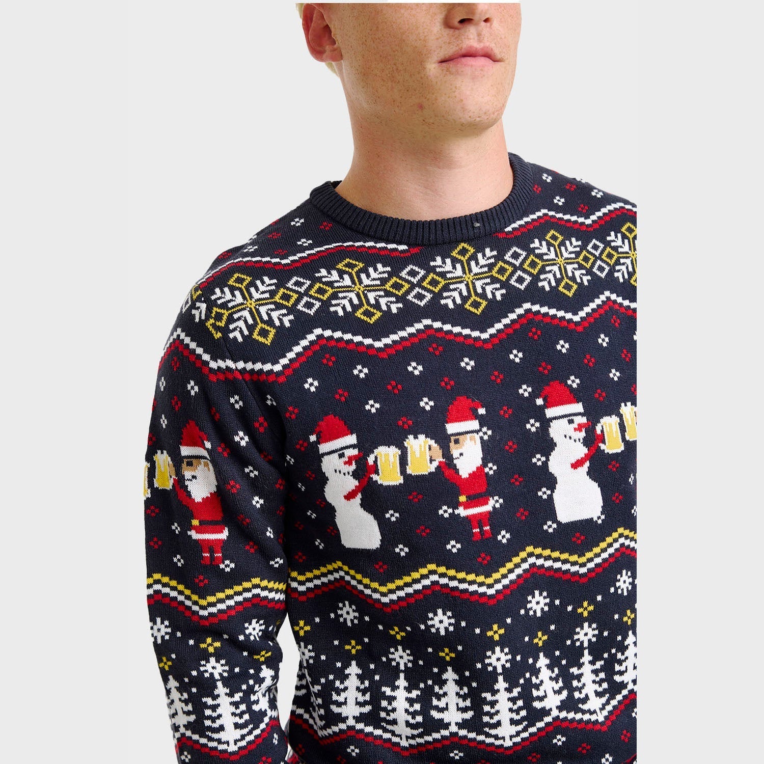 Cheers Santa Christmas Sweater - Men