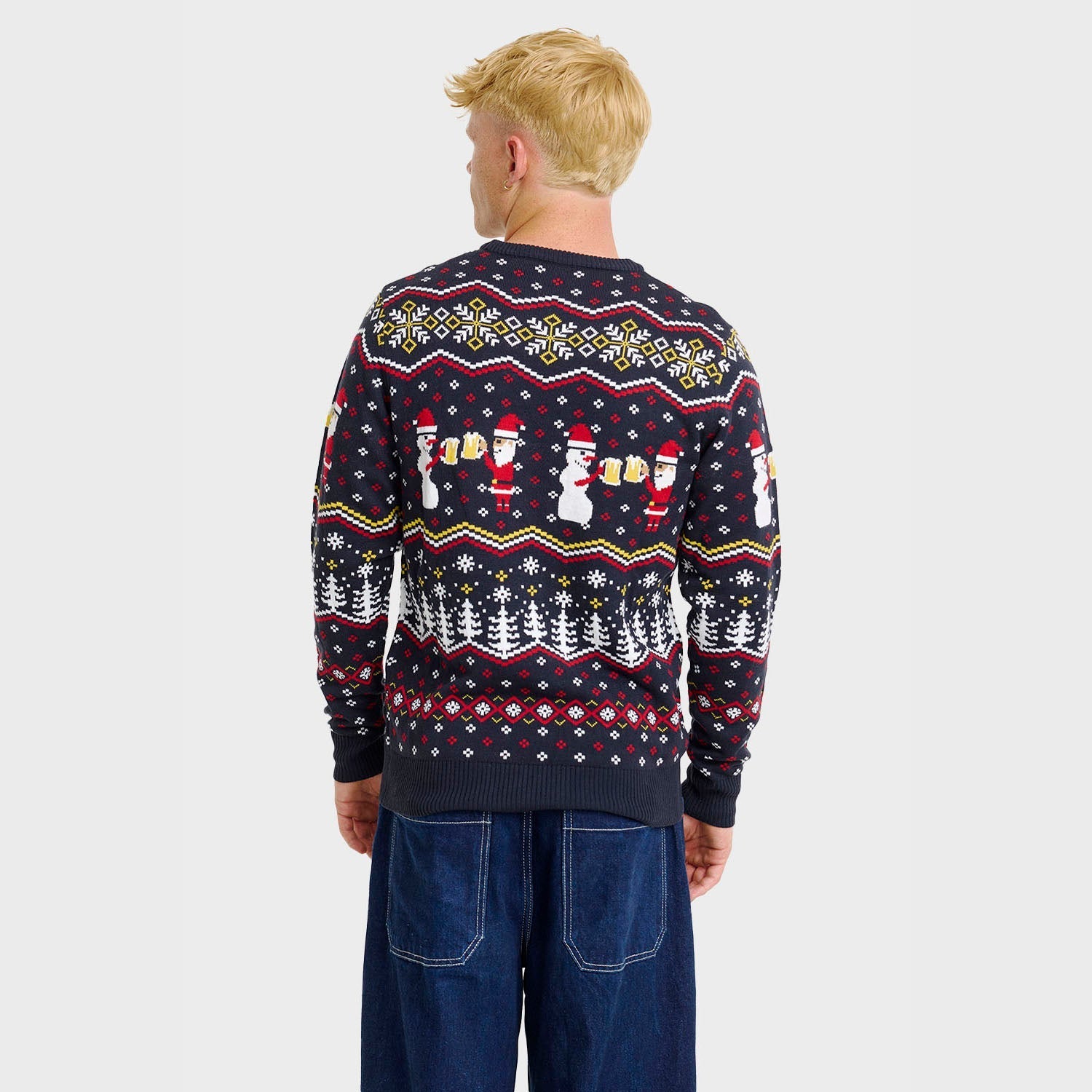 Cheers Santa Christmas Sweater - Men