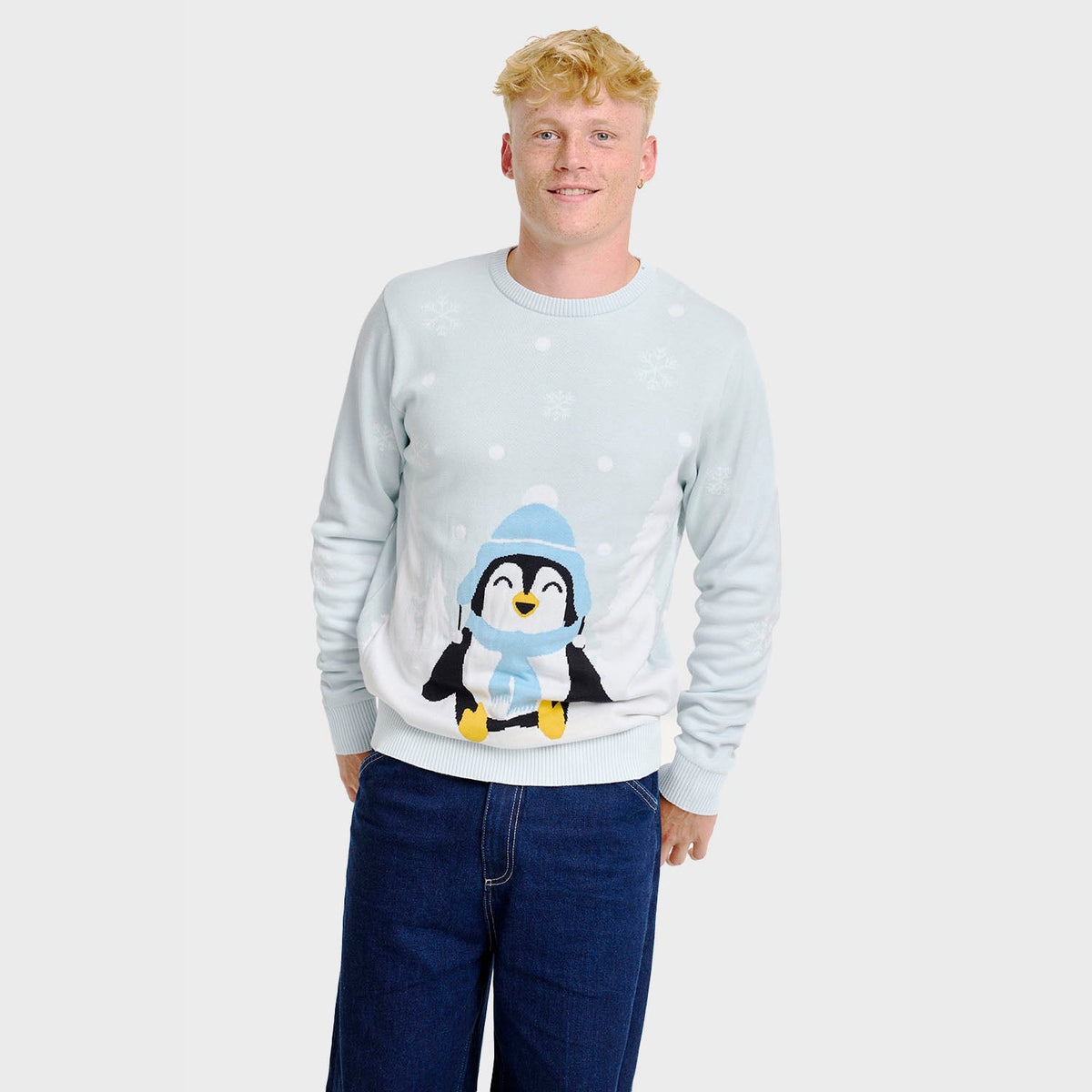 Cute Penguin Christmas Sweater – Men