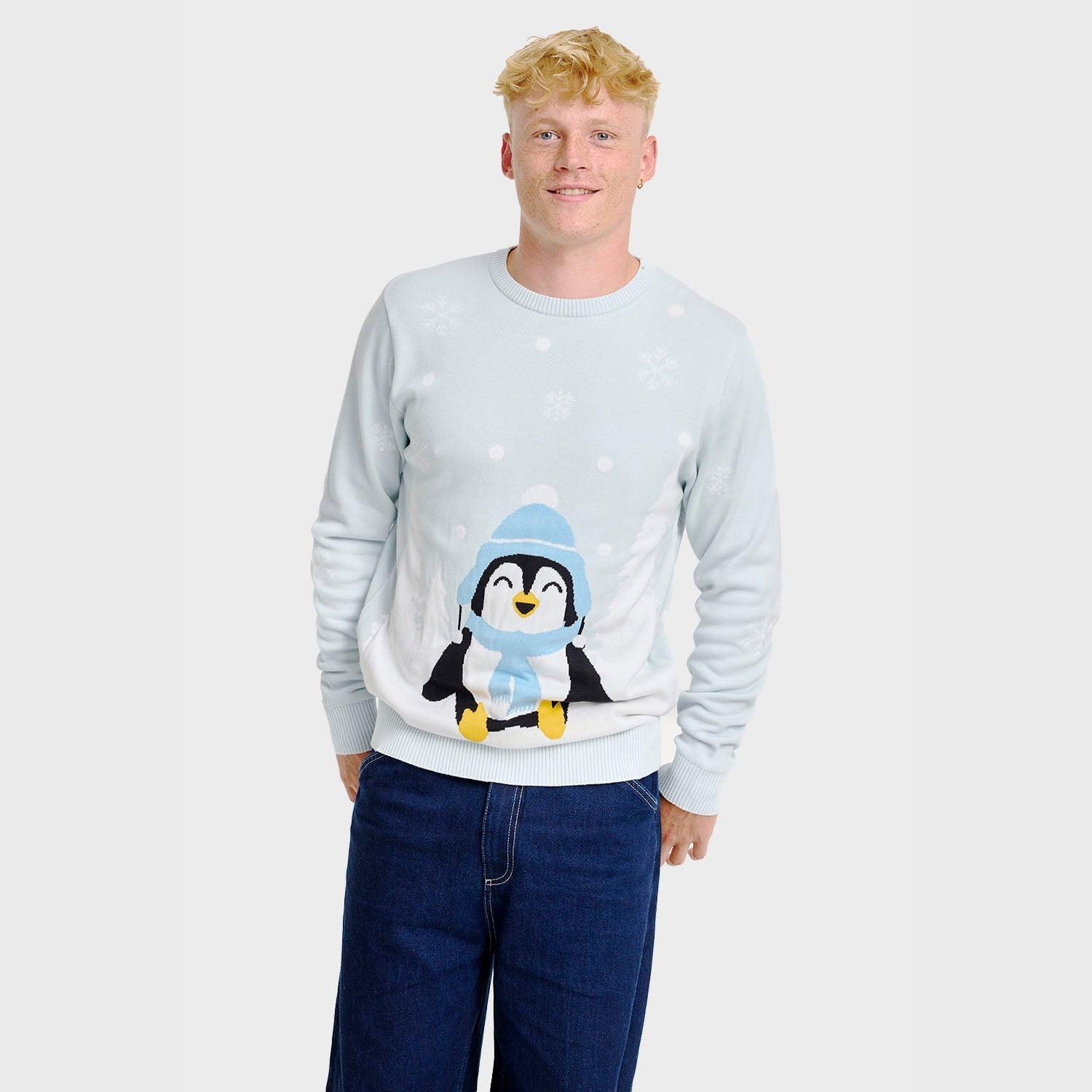 Cute Penguin Christmas Sweater – Men