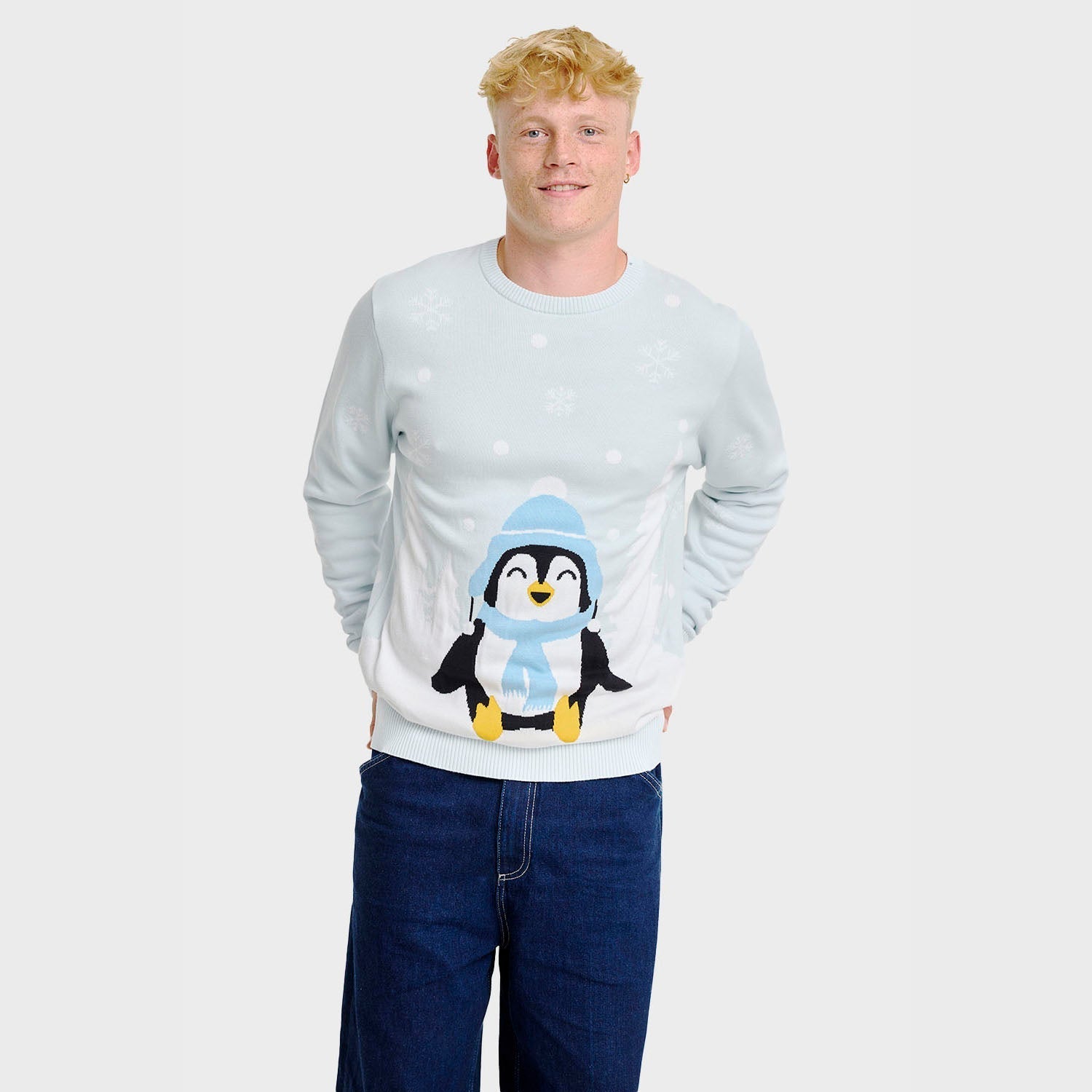 Cute Penguin Christmas Sweater – Men
