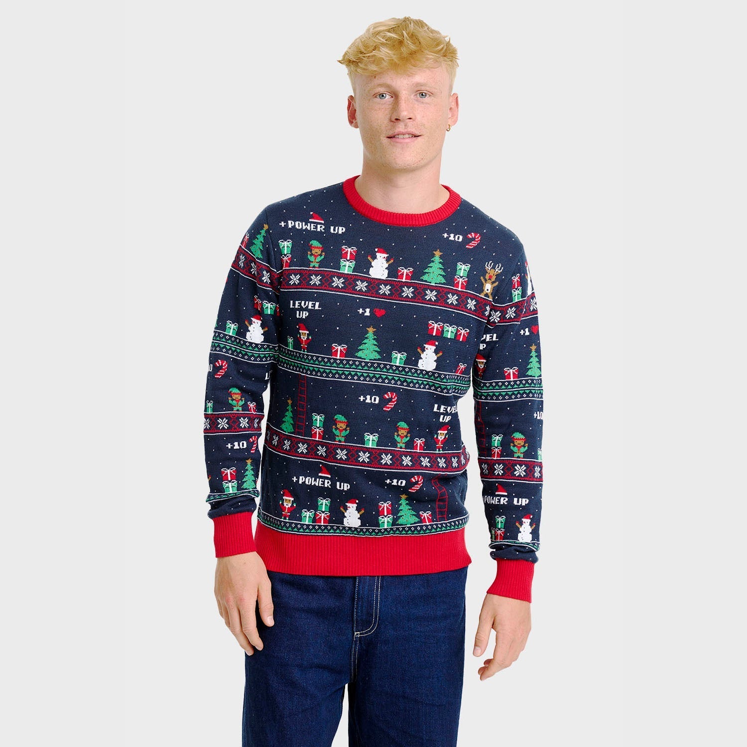Vintage Gaming Christmas Sweater – Men