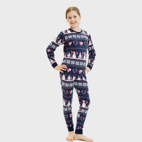 Christmas Heart Christmas Pajamas - Kids