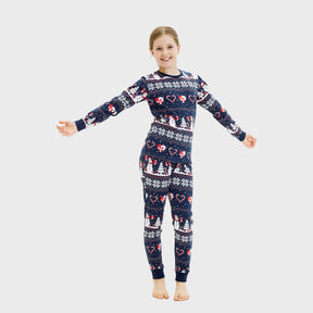 Christmas Heart Christmas Pajamas - Kids