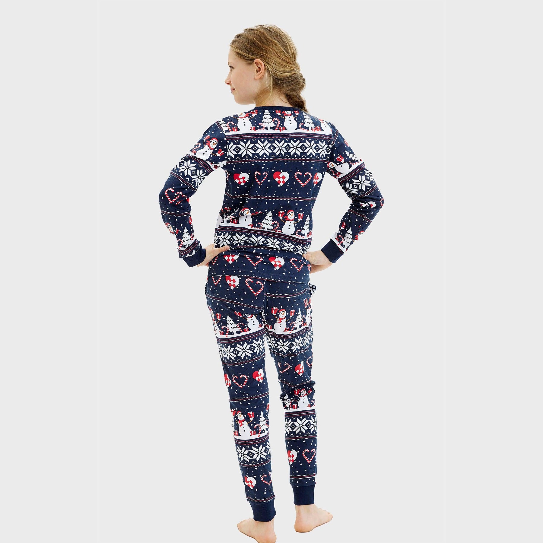 Christmas Heart Christmas Pajamas - Kids