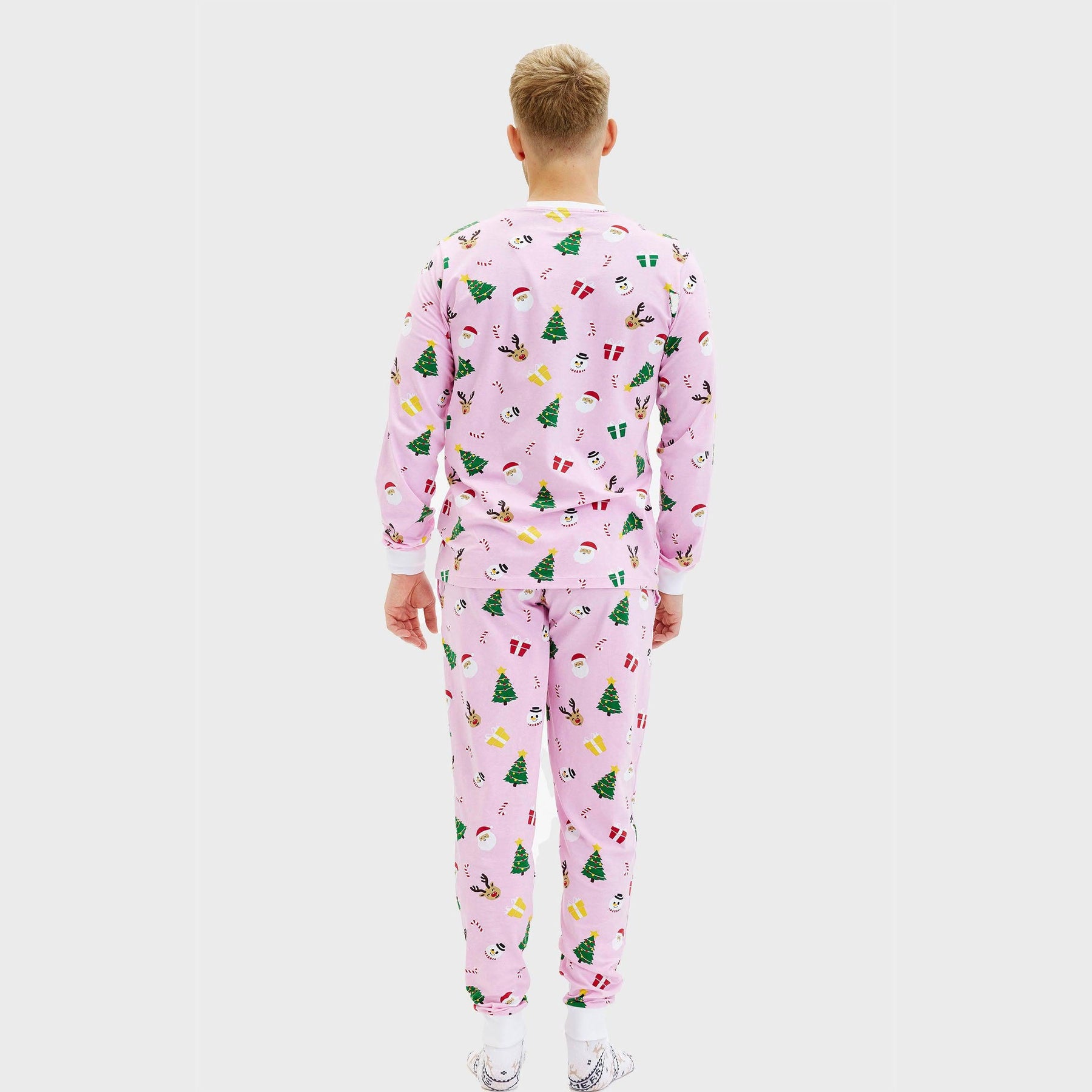 The Pinkish Christmas Pajama – Men