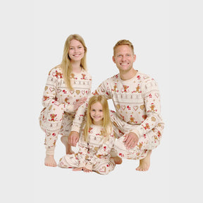 Christmas Cookie Christmas Pajamas Beige – Men