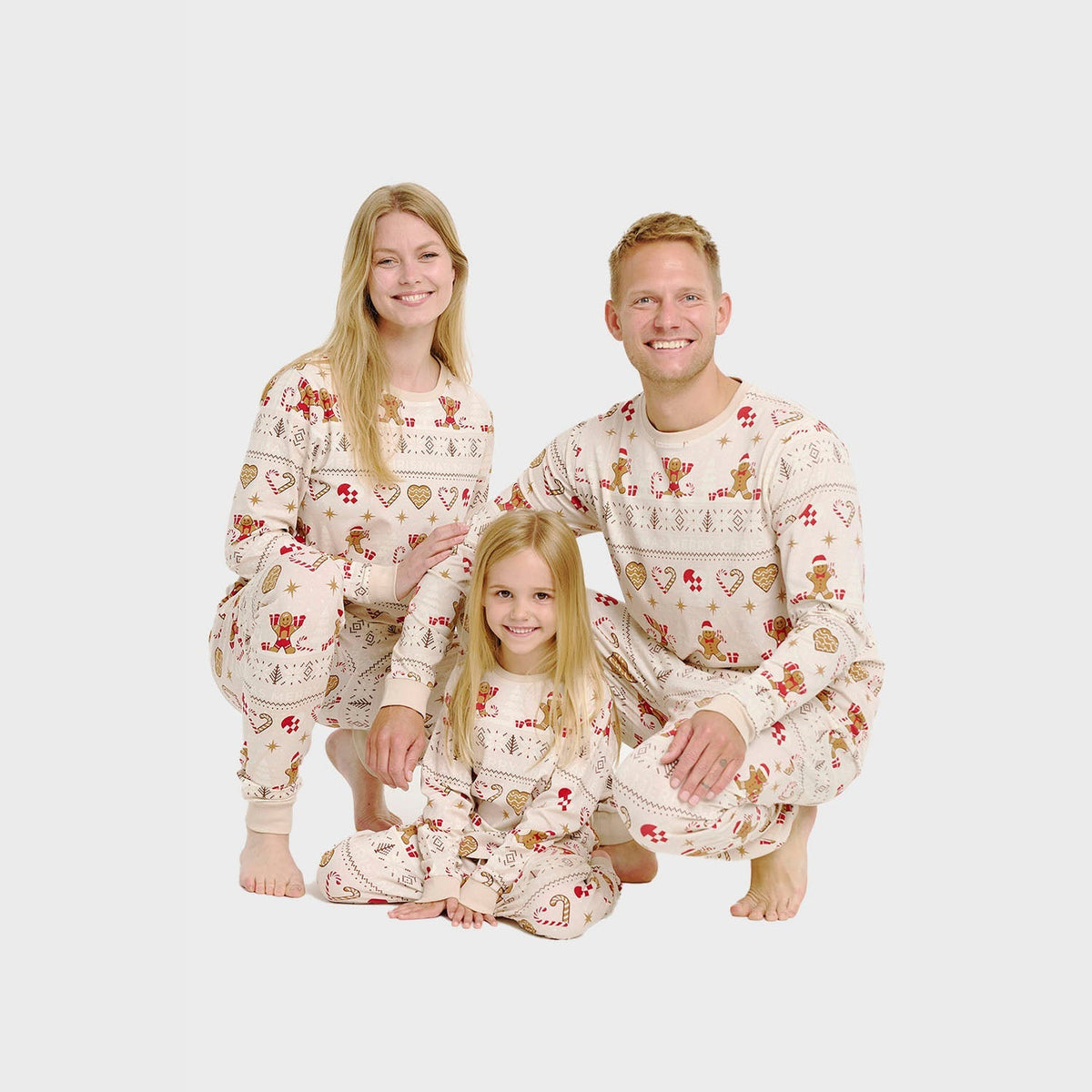 Christmas Cookie Christmas Pajamas Beige – Kids