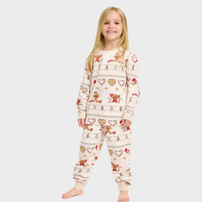 Christmas Cookie Christmas Pajamas Beige – Kids