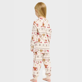 Christmas Cookie Christmas Pajamas Beige – Kids