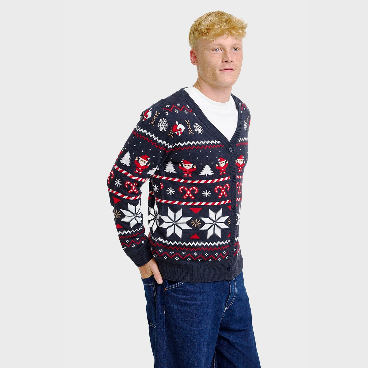 Santa’s Christmas Cardigan – Men