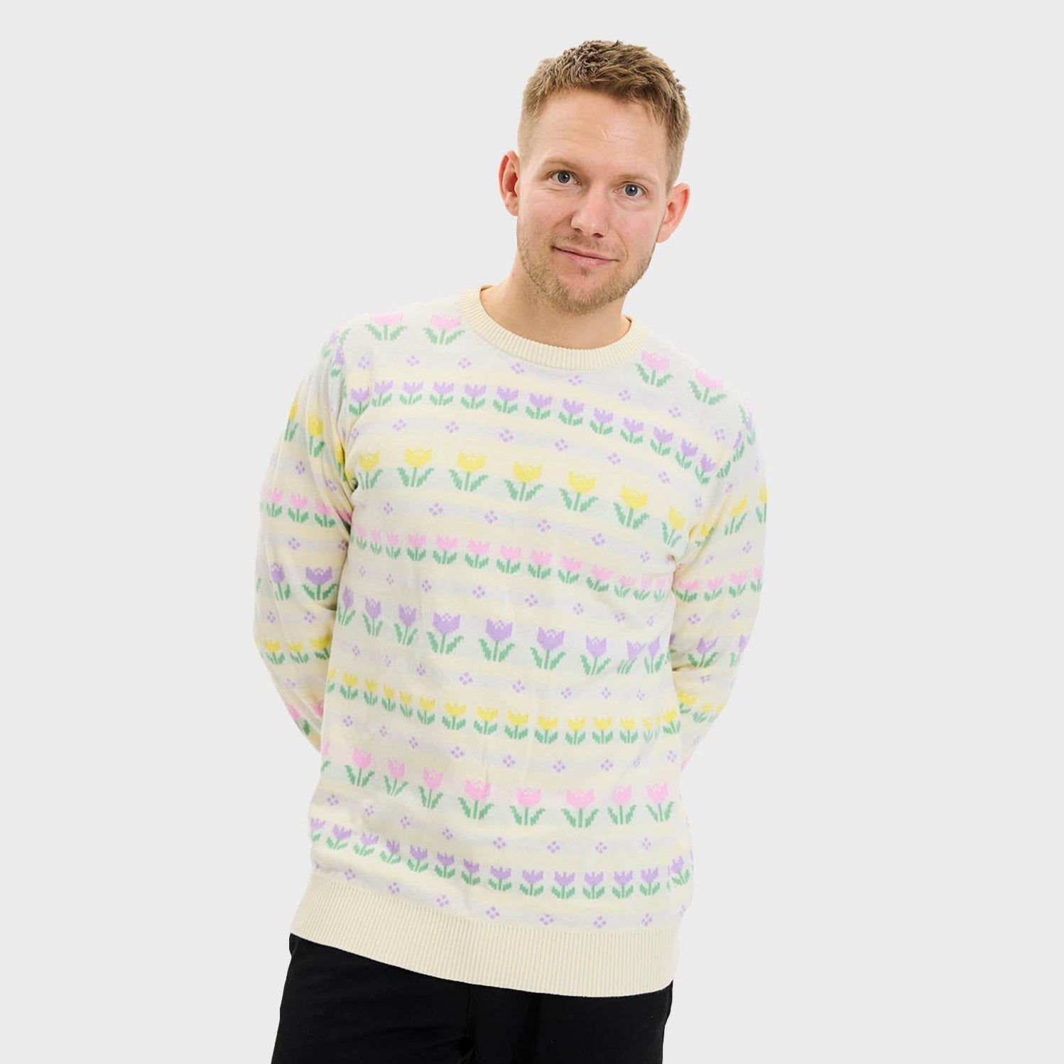 The Easter Lily Easter Sweater – Men