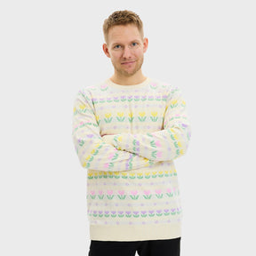 The Easter Lily Easter Sweater – Men