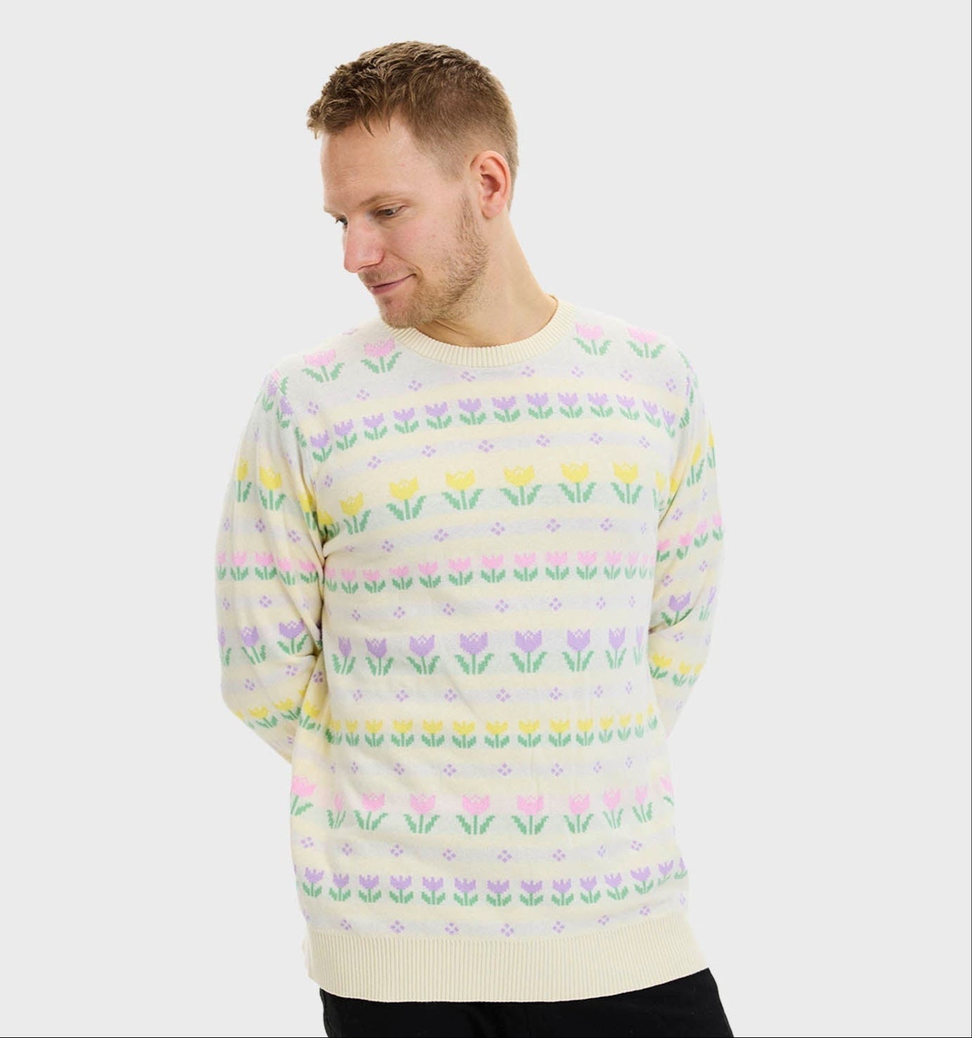 The Easter Lily Easter Sweater – Men
