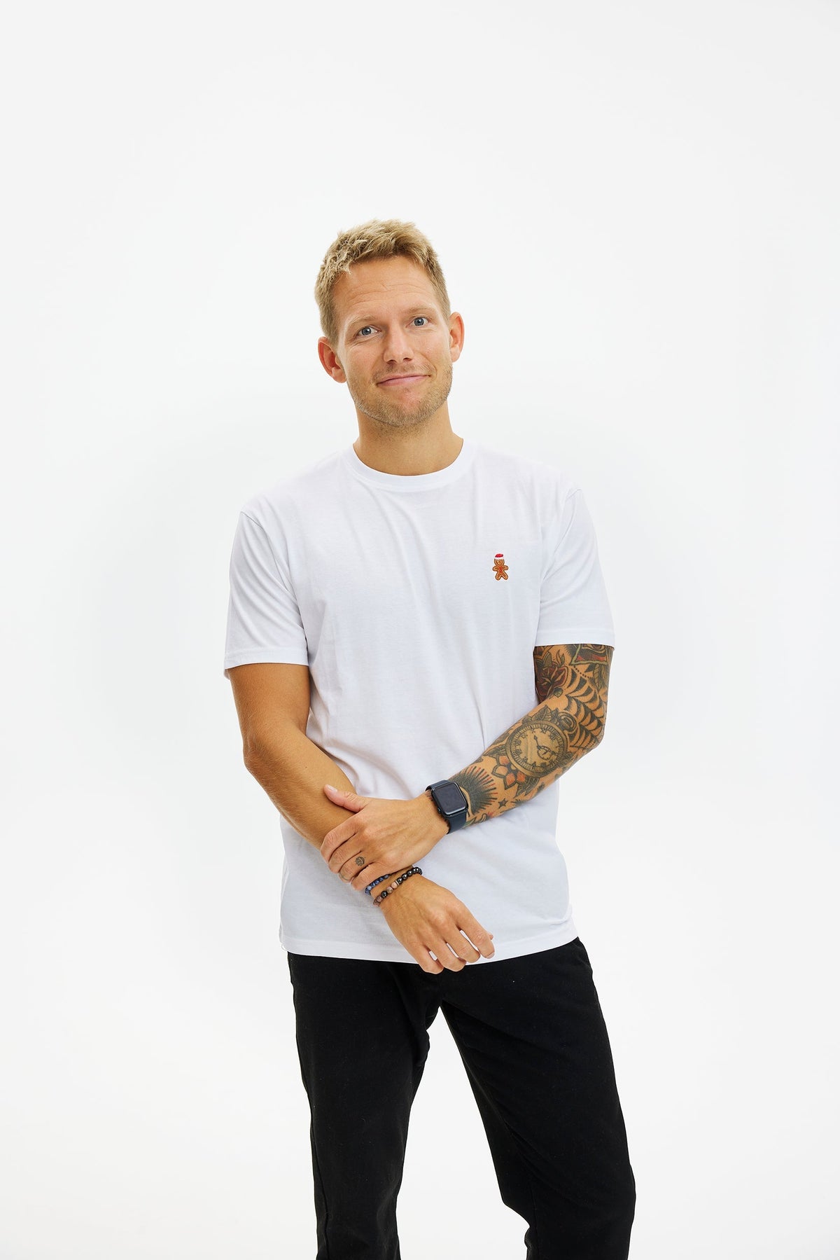 The Christmas cookie T-shirt white - Herre