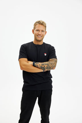 The Santa Claus T-shirt black - Herre