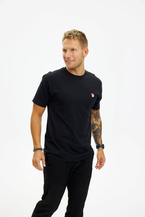 The Santa Claus T-shirt black - Herre