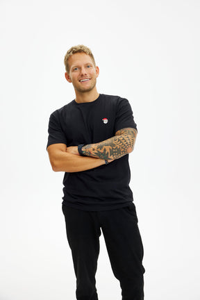 The Santa Claus T-shirt black - Herre