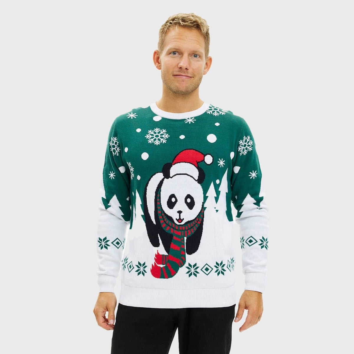 Panda Christmas Sweater – Men
