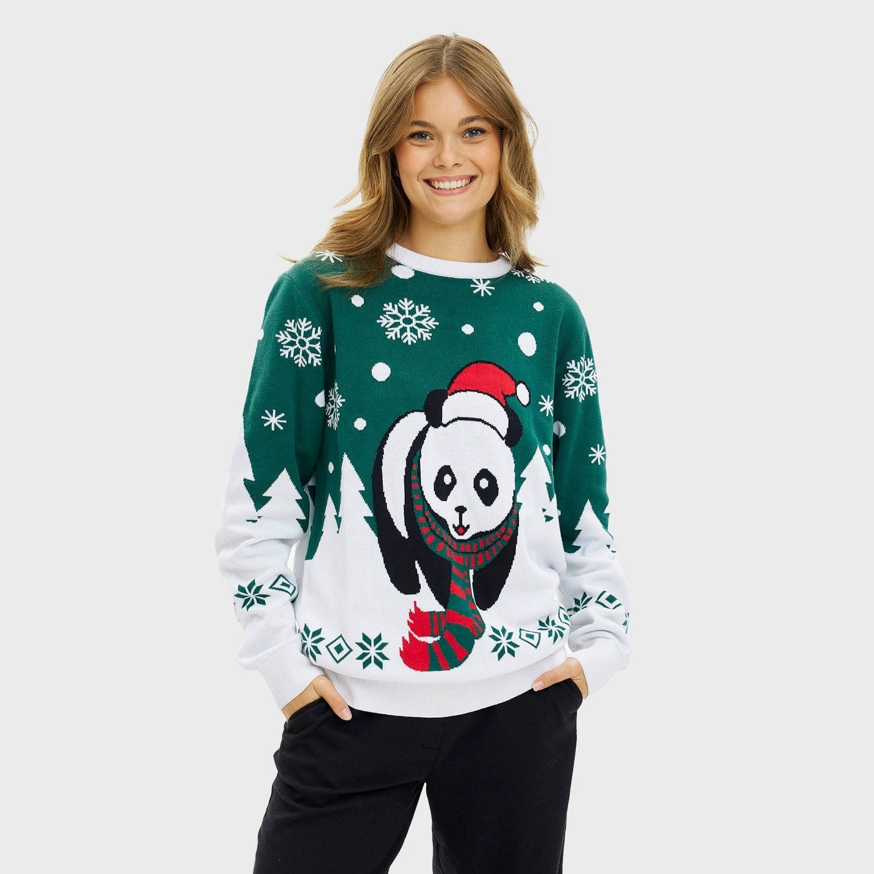 Panda Christmas Sweater – Women