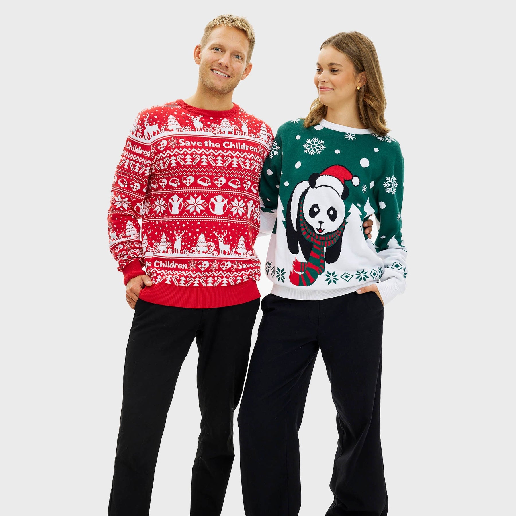 Panda Christmas Sweater – Women