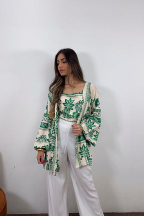 Conjunto Naturais KIMONO & BLUSA
