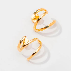 Brinco Thaís ear cuff banhado a ouro 18k