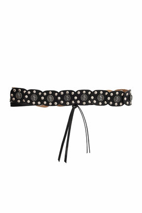 Cinto Boho Moedas Prata [AJUSTAVEL DO P AO G2]